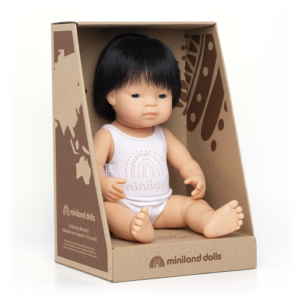 Bambola maschio 38 cm asiatico Miniland Educational