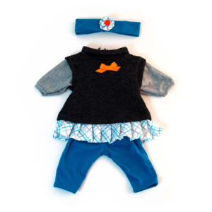 Completo con blusa e fascetta per bambole da 38 cm Miniland Educational