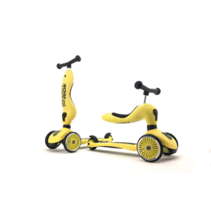 Cavalcabile e monopattino 2 in 1 giallo limone - lemon Scoot&ride