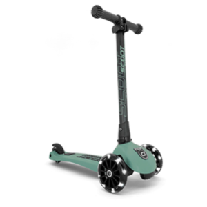 Monopattino richiudibile con ruote luci led verde foresta - forest Scoot&ride