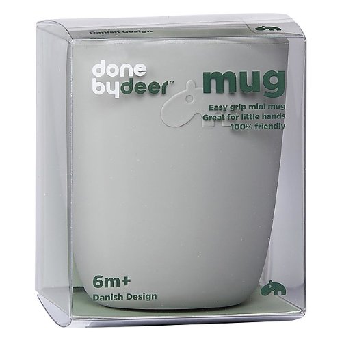 Bicchiere Mini Mug, Grigio - 100% Silicone Alimentare Done By Deer - immagine 2