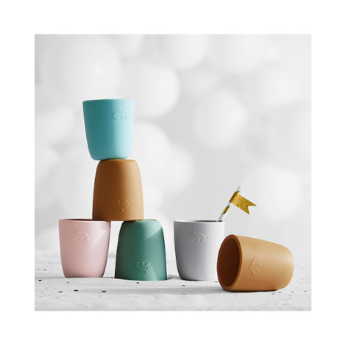 Bicchiere Mini Mug, Grigio - 100% Silicone Alimentare Done By Deer - immagine 4