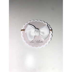 Elastico con fiocco bianco La pingvin