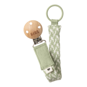 Reggiciuccio Universale Paci Clip - Salvia e Avorio - 100% Cotone Biologico Bibs