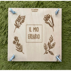 Erbario in legno con pressa per fiori e polline Giocoemidiverto