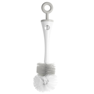 Scovolino per Biberon e Accessori 2in1 - Grigio - Compatibile con tutti i Biberon Bèaba