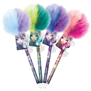 Penna con pom pom e cindolo profumata colori assortiti Nebulous