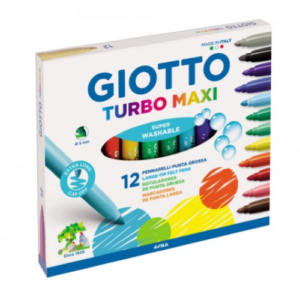 24 pennarelli lavabili turbo maxi punta grossa Giotto