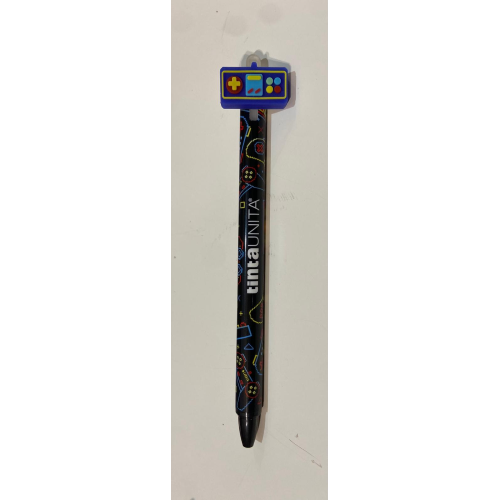Penna cancellabile blu click clak game boy Tinta Unita