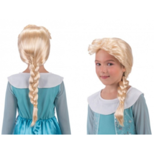 Parrucca bionda treccia principessa dei ghiacci frozen Carnival toys